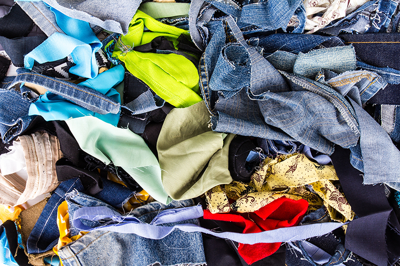 textile scraps for recycling